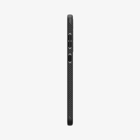 ACS05614 - Galaxy S23 Ultra Case Liquid Air in matte black showing the back